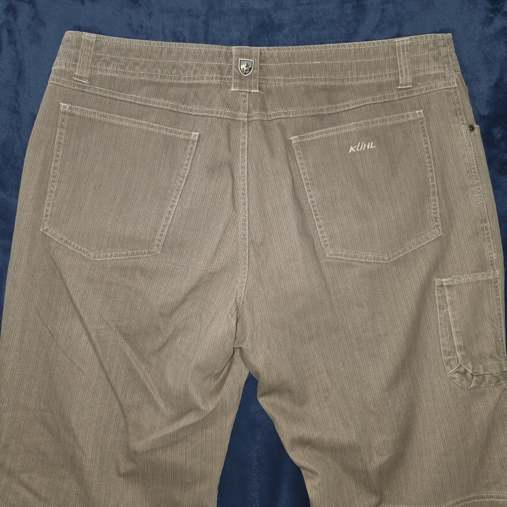 Kuhl Men's 40x30 Utility Pants Brown Striped Fine Corduroy Cotton Korduroy EUC